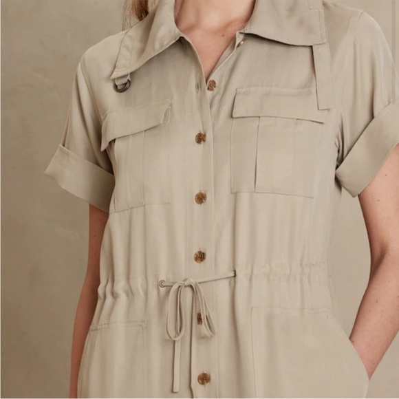 Banana Republic Olive Green Utility Jumpsuit - Picture 10 of 13